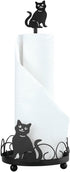 14" 5 3/4" Cat Design Metal Paper Towel Holder, Metal Base for Added Support, Kitchen Storage and Organization Measures