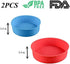 Round Silicone Cake Mold Baking Pan - 6 Inch and 8 Inch Set of 2, BPA Free Kitchen Baking Tool