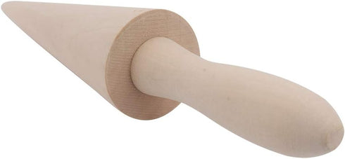 Wooden Waffle Cone Roller, Ice Cream Cone DIY Cooking Tool, Pastry Roll Cake Decorating Accessory