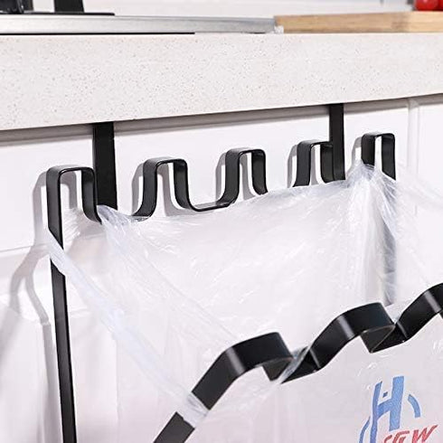 Smartprints LANGUGU Stainless Steel Foldable Trash Rack, Multi-Functional Garbage Bag Holder for Kitchen