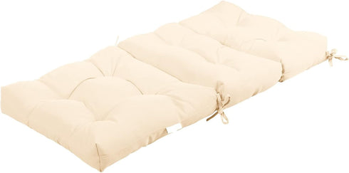 1 Count (Pack 1), Tangkula Patio High Back Chair Cushion, of Beige