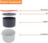 Microwave Rice Cooker Steamer, 2 L Microwave Pasta Cooker with Strainer, Non Stick Cookware Set for Rice, Pasta,