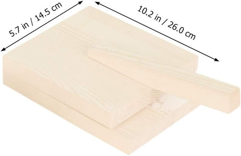 Hemoton Wood Tortilla Press, Dough Dumpling Skin Maker for Chapati, Roti, Taco, Kitchen Gadget Accessories, Beige