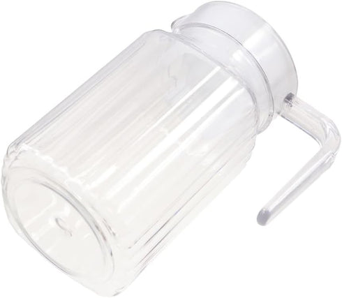 600ML Acrylic Pitcher - Transparent Juice Bottle with Lid and Handle for Cold Water, Juice, Tea, Milk, Sangria