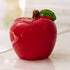 Red Apple Dish Sponge Holder by Home Essentials & Beyond, Kitchen Sponge Caddy with Nylon Non-Scratch Scrubber