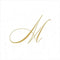 Entertaining with Caspari White Pearl Cocktail Napkins, Monogram M, Pack of 30 (2900CG.M)