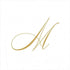 Entertaining with Caspari White Pearl Cocktail Napkins, Monogram M, Pack of 30 (2900CG.M)