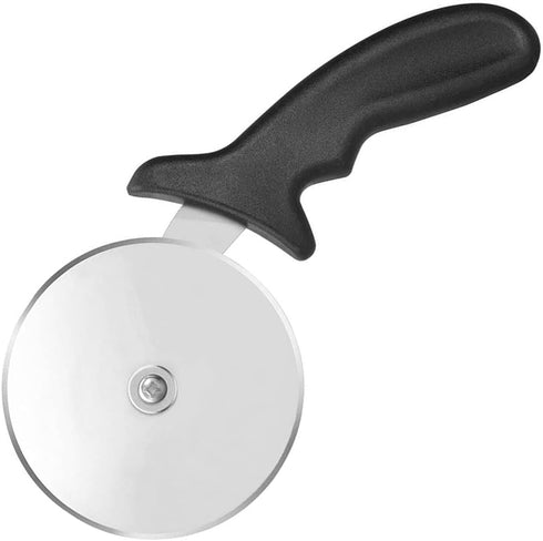 Pizza Cutter Wheel, Stainless Steel Slicer, 9.33-Inch Super Heavy, Sharp Classic Cutters with Finger Guard