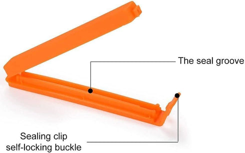 10Pcs 7Cm Plastic Sealing Clips - Bag Clamp for Food and Snack Bags, Portable Home Storage