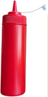 bark and lindy Set 12-Ounce Ketchup and Mustard Squeeze Bottle Dispenser Each For BBQ, Picnics and Home Use - Wide