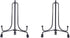 LIONWEI LIONWELI 4inch Upgraded Anti-Slip Iron Plate Display Stand - 2 Pack Black Easel Holders
