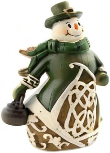 Roman Giftware Inc. Irish & Celtic Collection, 6" H Woodcut Irish Snowman, Durable, Inspirational