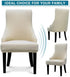 Set 1,Beige Liykimt Stretch Wingback Side Chair Slipcover-Accent Chair Cover Slipcover with Arm,Washable Upholstered