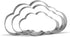 Cloud Cookie Cutter Set - 4.7”, 3.9”, 3” - 3 Piece - Stainless Steel