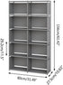 MOYIPIN 10-Grid Bookshelves, Assembled Storage Rack, Bedroom Living Room Vertical Cabinet Bookshelf, Double Row