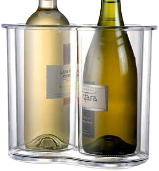Prodyne Twin-Chill Iceless Wine Cooler - 2 Bottle Clear