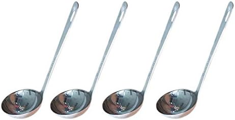 Set of Four (4) Stainless Steel Serving Ladles, 7 1/2 Inches, Soup Sauce