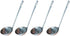 Set of Four (4) Stainless Steel Serving Ladles, 7 1/2 Inches, Soup Sauce