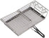 Camping Toaster - 22x15x3 cm, Stovetop Toaster, Wearable Stainless Steel for Hiking, Stable Structure