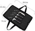 QEES Knife Roll Bag with 4 Slots for Home Kitchen Knife Tools, Durable Chef Knife Carrier with Handle for Culinary