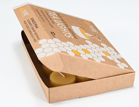 PURE PLANT HOME Honey Scented Beeswax Candles - 100% Pure Natural, 10 DRIPLESS Candles, Made in USA