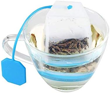4 Pack Reusable Silicone Tea Bags, Loose Leaf Tea Infuser Strainer Set for Tea Cups Mugs and Teapots