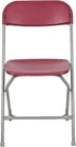 2 Pack 650LB Flash Furniture Hercules Series Plastic Folding Chair - Red - Weight Capacity Comfortable Event Chair