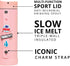 Elemental Iconic Kids Water Bottle with Straw Lid & Charms Strap, Leak-Proof Triple Insulated Stainless Steel 14oz