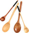 4 Pcs Wood Spoon Set, 4 Pcs Long Wooden Mixing Spoons,Wood Honey