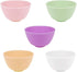 BILLIOTEAM 10 PCS Multi Colorful Silicone Mixing Bowls, Reusable Prep and Serve Bowls for Skincare, DIY Craft