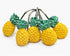Chictie Yellow Pineapple Shower Curtain Hooks - Set of 12 Cute Fruit Design Stainless Steel Hooks