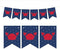 Andaz Press Hanging Pennant Party Banner with String, Nautical Crab, 9-Feet, 1-Set,