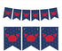 Andaz Press Hanging Pennant Party Banner with String, Nautical Crab, 9-Feet, 1-Set,