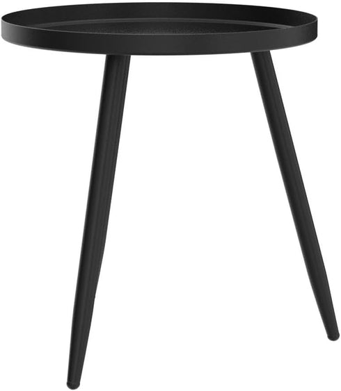 3 AOJEZOR Side Table: End Table for Indoor Use - Small Side Tables for Small Spaces All Matte Black with Legged