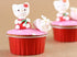 KEISEN 5oz 3 2/5" Set of 24 Disposable Aluminum Foil Cups 125ml for Muffin Cupcake Baking Bake Utility Ramekin Cup (red) by KEISEN