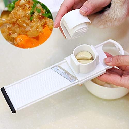 New 2 in 1 Ginger Garlic Slicer Cutter Shredder Kitchen Tools, Garlic Presses Grinding Grater