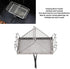 Camping Toaster - 22x15x3 cm, Stovetop Toaster, Wearable Stainless Steel for Hiking, Stable Structure