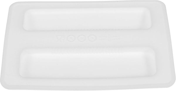 Silicone Toaster Dust Cover, 2 Slice Electric Bread Maker Lid, White Toaster Machine Top Cover Accessories
