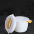 Luxshiny Mini Microwave Pressure Cooker - Portable Steamer for Cooking Soup, Rice, Stews, Oatmeal - Yellow S