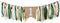 Field Green Style Highchair Banner Baby Girls Boys 1st Birthday Party High
