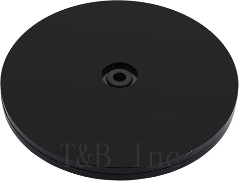 TamBee 6 inch Lazy Susan Turntable Organizer - Acrylic for Spice Rack, Cake, Kitchen, Black