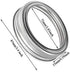 20pcs Rust Resistant Silver Mason Jar Replacement Rings, 87mm Wide Mouth Bands for Canning