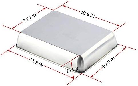 Sheet Pan,Cookie Sheet,Hotel Pan,Heavy Duty Stainless Steel Baking Pans,Toaster Oven Pan,Jelly Roll Pan,Barbeque Grill Pan,Deep Edge,Superior Mirror Finish, Dishwasher Safe By Meleg Otthon M