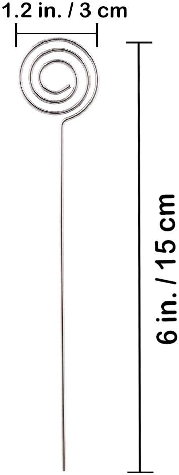 50 Pcs 6" Stand Card Holders for Wedding Party Table Number Name Sign Memo Holder Clay Cake Accessories