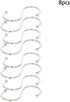 MroMax 50mm/1.97" Stainless Steel S Hooks, Silver S Shaped Hook Hangers for Multiple Uses, 8Pcs