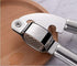 Garlic Press Stainless Steel by Hallucinity, Heavy Duty Kitchen Tool Garlic Mincer, Easy to Clean and Rust Proof