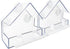 Window Bird Feeder 2 Pack, Small Acrylic Feeder with Strong Suction Cups and Drain Holes