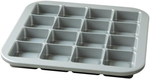 Nordic Ware Pro-Cast Brownie Bites Pan, Graphite, 2"