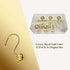 12Pcs Luxury Quality Hollow Ball Shower Curtain Hooks, Rustproof Stainless Steel Rings for Bathroom Rod (Gold)