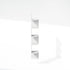 5-Tier Furinno Rossi Floating Corner Shelf for Wall, Corner Zigzag Shelf Wall Mounted, Radial Wall Mount Shelves